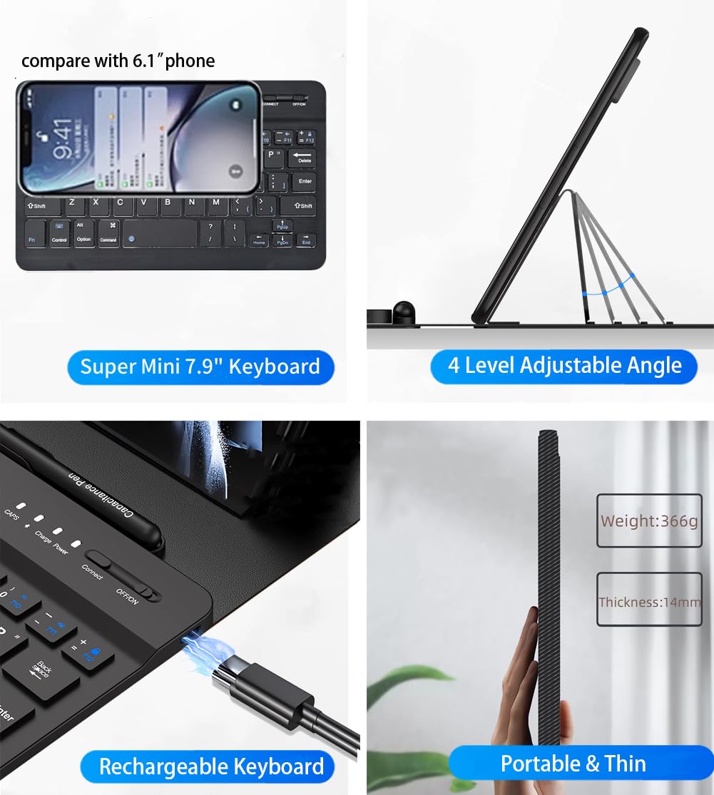 4-in-1 Wireless Keyboard Case for Galaxy Z Fold 8 Ultra/Z Fold8 Wide/7/6/5