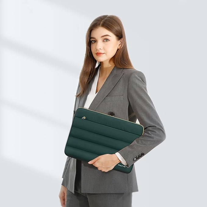 MOSISO Laptop Case 16 inch, 15-15.6 inch Puffy Laptop Sleeve Carrying Case