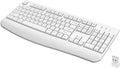 Wireless Keyboard, 2.4G Full-Sized Ergonomic Wireless Computer Keyboard with Wrist Rest for Windows, Mac OS Laptop/PC/Desktop/Notebook (White)