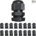 PENGLIN NPT 1/2 Nylon Cable Connector,IP68 Waterproof Strain Relief Cord Adjustable Connector With Gaskets for Electrical Box (1/2 Inch (100 PCS))