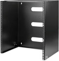 StarTech.com 12U Wall Mount Patch Panel Bracket - 13.75 in. (34.93 cm) Max. Mounting Depth - 19" Patch Panel Rack for Shallow Network Equipment- 125lbs Capacity, TAA (WALLMNT12)