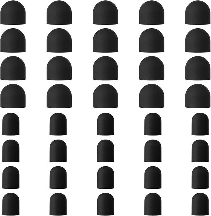 40 Pcs Stylus Tips Replacement Tips Only Pencil Rubber for Stylus Pens Soft No Scratches Sensitivity and Precision Universal Ends Replacement Friendly Swede