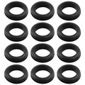 12 Pcs Rubber Grommets, 1-1/5" Inside Diameter 1-1/3" Drill Hole Rubber Wire Grommets O Ring Grommets for Wire, Firewall, Cables, Plugs, Automotive