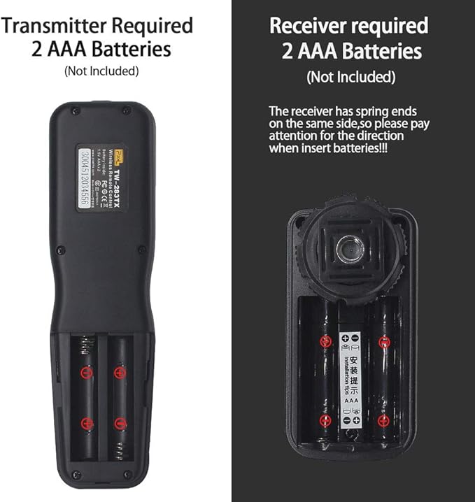 Pixel TW-283 E3 Wireless Shutter Release Remote Control Compatible for Canon Eos R6 R8 RP XT XTi XS XSi T1i T2i T3 T3i T4i T5 T5i T6i T7i T8i 1300D 1100D 1000D 550D 500D 450D 400D 350D 300D 90D