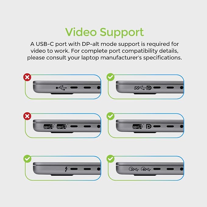 IOGEAR USB-C 8-Port Low Profile Docking Station - 4K 30Hz - 1 HDMI - 1 DisplayPort - 1 VGA - 1 Ethernet - 3 USB 3.0 A Ports - 1 USB-C 100W Charging Only - Power Adapter Not Included — GUD3C02B