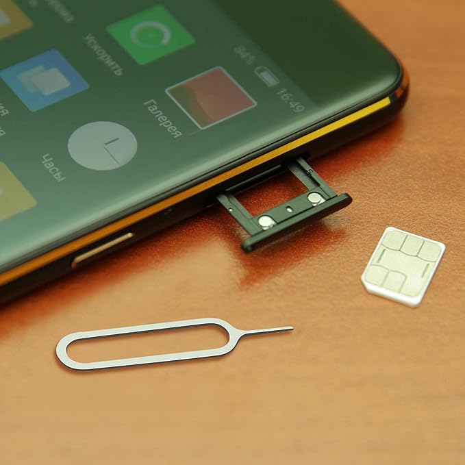 Tatuo 200 Pack Sim Card Tray Removal Tool Sim Card Eject Pin Opening Removal Tool Needle Compatible with Most Phone Models Pads Smartphone Devices Brands