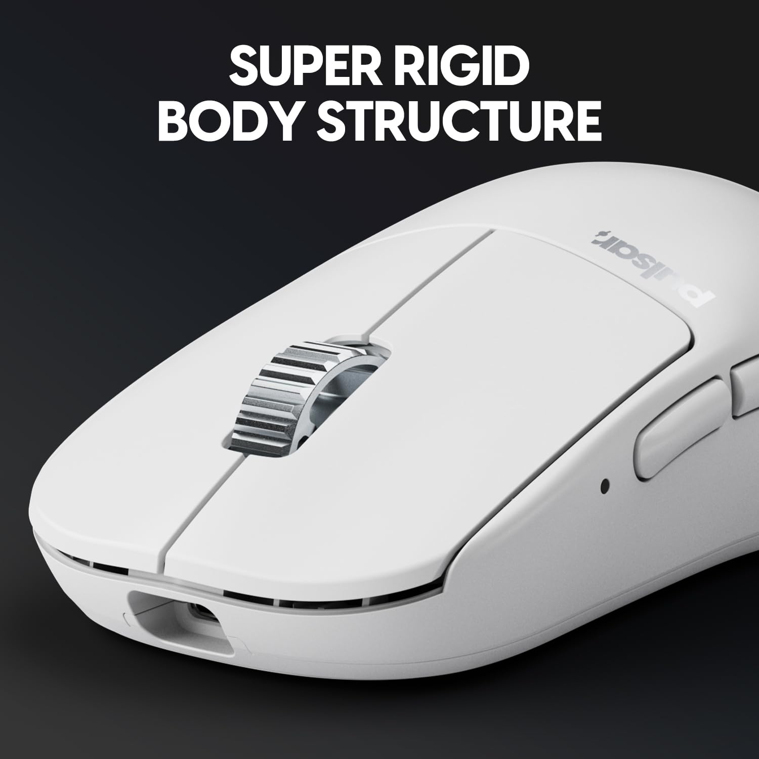 Pulsar Gaming Gears - X2H eS Wireless Gaming Mouse, Limited Edition, Symmetrical, Optical Switch, OLED Display, Driverless, PAW3395 Sensor, 100H Battery, 4K dongle Included (Medium, White)