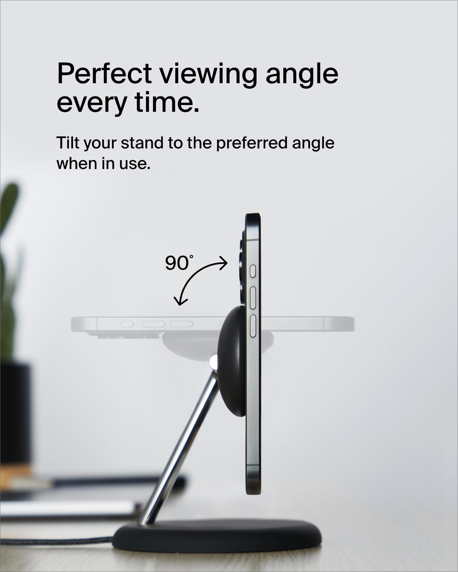 Belkin Qi2 15W Magnetic Wireless Charging Stand, 3 in 1 Fast Charger