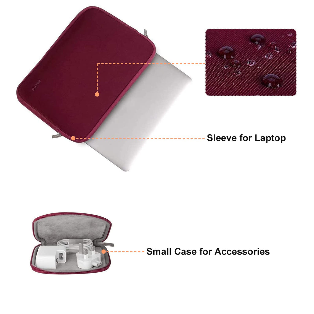 MOSISO Laptop Case 15 inch, 15 inch Laptop Sleeve with Small Case