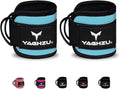 Ankle Straps for Cable Machines Women - Adjustable Gym Ankle Strap for Cable Machine, Neoprene Padded Cable Straps, Durable Leg Strap with Cable Cuff, Glute Kickback Ankle Strap with D Rings
