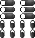Webcam Cover Slide, 14 Pack Webcam Cover, Ultra-Thin Camera Cover for Laptop, Desktop, PC, MacBook, iPad, Tablet, iPhone, Cell Phone, Laptop Camera Cover Slide to Protect Your Privacy(Black)
