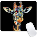 Square Mouse Pad Colorful Artistic Giraffe-1,Gaming Mouse Pads for Desk,Soft Computer Waterproof Non-Slip Mouse Mat