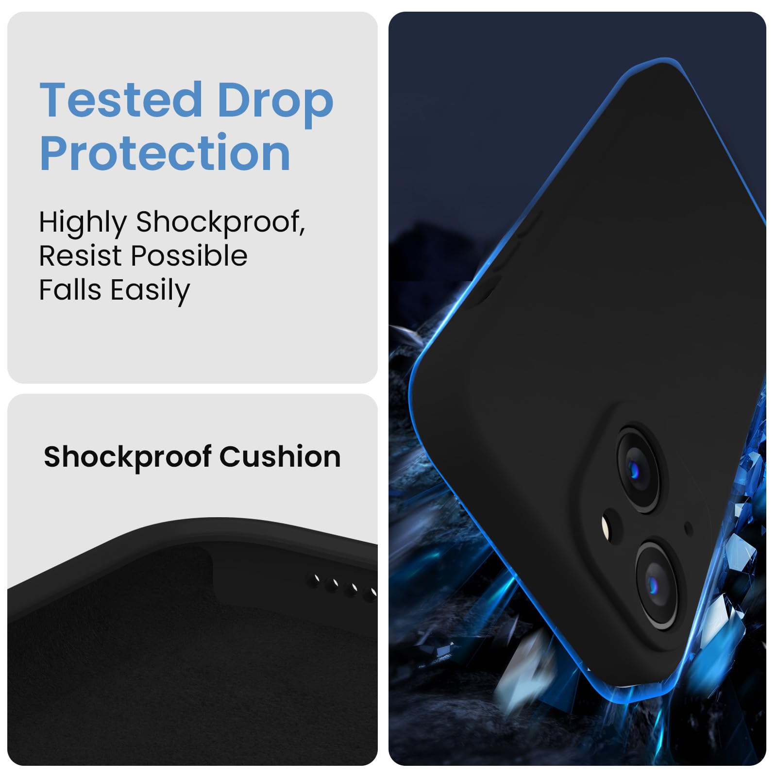 FireNova Designed for iPhone 15 Case, 6.1", Black