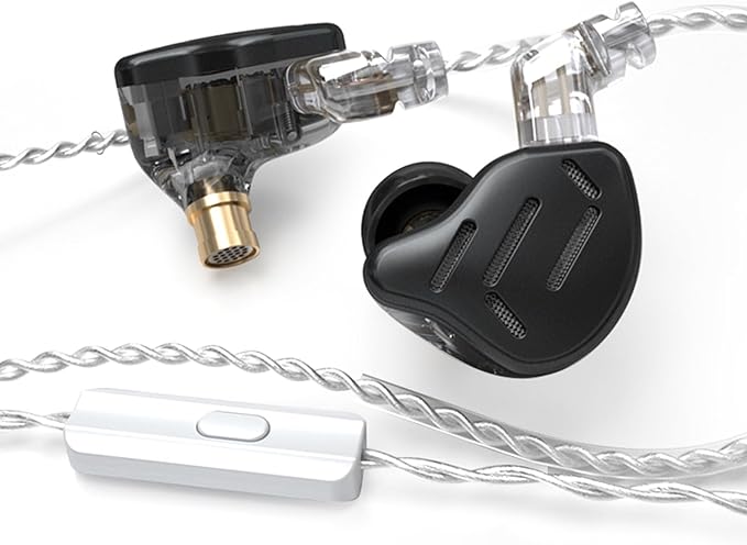 CCA KZ Zax in Ear Monitor Headphones 16 Units 7BA 1DD Hybrid Drivers HiFi IEM Earphones High Clarity Metal Gaming Earbuds with 2 Pin Detachable Cable