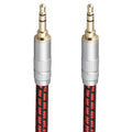 Audiophile High Purity Copper Aux Audio Cable 3.5mm Male to 3.5mm Male Audio Auxiliary Cord Gold-Plated Stereo HiFi Adapter Cable (Straight to Straight, 9.8ft/3m)