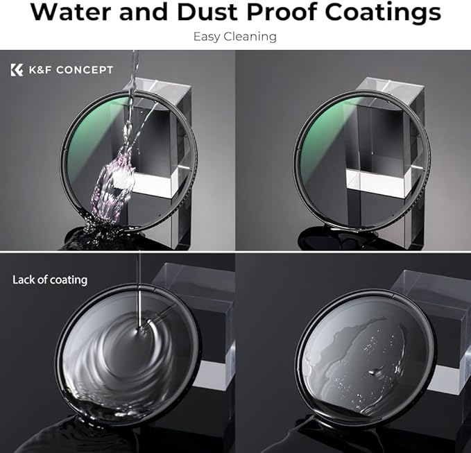 K&F CONCEPT 105mm Circular Polarizers Filter Polarizing Filter 28 Multi-Layer Coated Super Slim High Definition CPL Lens Filter (Nano-X Series)
