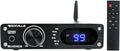 Rockville BLUDAC2B 75W x 2 Hi-Res 192K DAC Amplifier Home Bluetooth Receiver, Optical/Sub Out, USB-C, Class-D for Home Audio