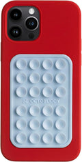 Classic - Silicone Suction Phone Case Adhesive Mount - Hands-Free, Strong Grip Holder for Selfies & Videos - iPhone & Android Compatible - 2.25″ x 3.25″, Baby Blue