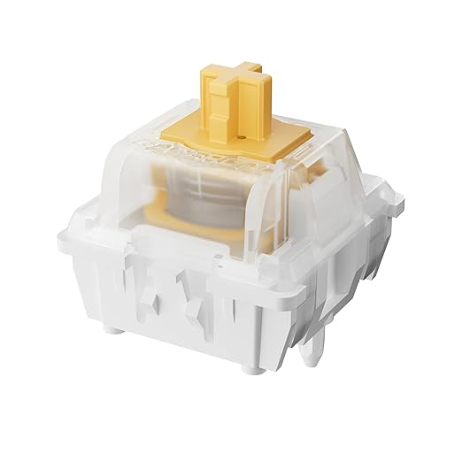 Keychron Magnetic Switches Dawn Linear - 110 PCS, 30gf, Pre-Lubed, 0.1mm Adjustable Actuation, Gateron Double-Rail Hall Effect, Compatible Replacement for HE Keyboards Only