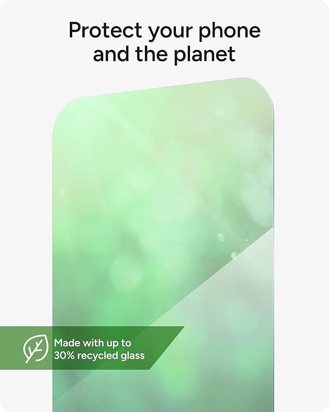 ZAGG Glass Elite Screen Protector for iPhone 16 Pro - 5X Stronger, Reinforced Edges, Ultra-Strong Tempered Glass, Scratch Resistant, Anti-Smudge, InvisibleShield, Easy Installation, Eco-Friendly