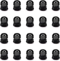 Cable Gland 20 Pack Plastic Waterproof Adjustable Connector 9-14mm PG16 Strain Relief Cord Connectors Joints Nylon with Gaskets
