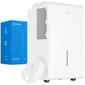hOmeLabs Dehumidifier 7,500 Sq Ft 50 Pint with Pump 120 Pint 95°F, 90% RH