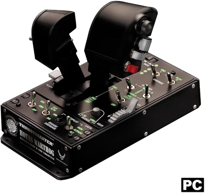 Thrustmaster HOTAS Warthog Dual Throttles for Flight Simulation, Official Replica of the U.S Air Force A-10C Aircraft (Compatible with PC)