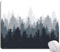 Forest Mouse Pad - Square Waterproof Non-Slip Rubber Base for Office Laptop, 9.5"x7.9"x0.12" Inch (Watercolor Forest)