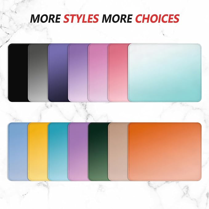 ITNRSIIET Mouse Pad Non-Slip Rubber Base Smooth Surface Stitched Edges Waterproof Durable Compatible with All Mice for Office & Gaming, Desk Accessory, 10.2x8.3x0.12 inch, Sky Gradient