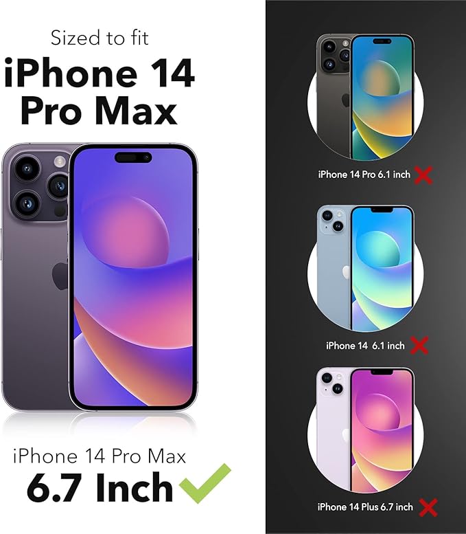 ZAGG Invisible Shield Glass Elite VisionGuard Screen Protector for Apple iPhone 14 Pro Max - 5X Stronger, Blue-Light Protection, Anti-Fingerprint Technology, Easy to Install