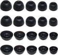 Silicone Earbuds Tips for Powerbeats Pro2 Replacement Ear Tips 10 Pairs XL/L/M/S/XS - Compatible with Beats Studio Buds/Beats Fit Pro/Solo Buds, Black