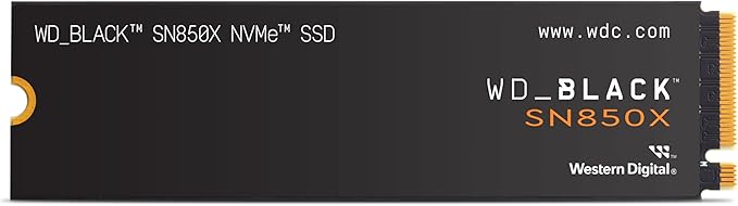 WD_BLACK 4TB SN850X NVMe Internal Gaming SSD Solid State Drive - Gen4 PCIe, M.2 2280, Up to 7,300 MB/s - WDS400T2X0E