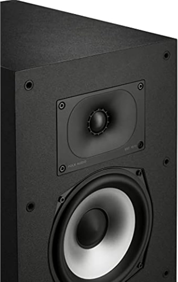 Polk Monitor XT70 Large Tower Speaker - Hi-Res Audio Certified, Dolby Atmos & DTS:X Compatible, 1" Tweeter, (2) 6.5" Dynamically Balanced Woofers, (2) 8" Passive Radiators (Single, Midnight Black)
