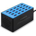 USB Charging Station,100W 20-Port Multi Smart Safety Fast Charger Station for Phone Tablet Watch Headphone PS, Compact Desktop Charger Home Office Travel