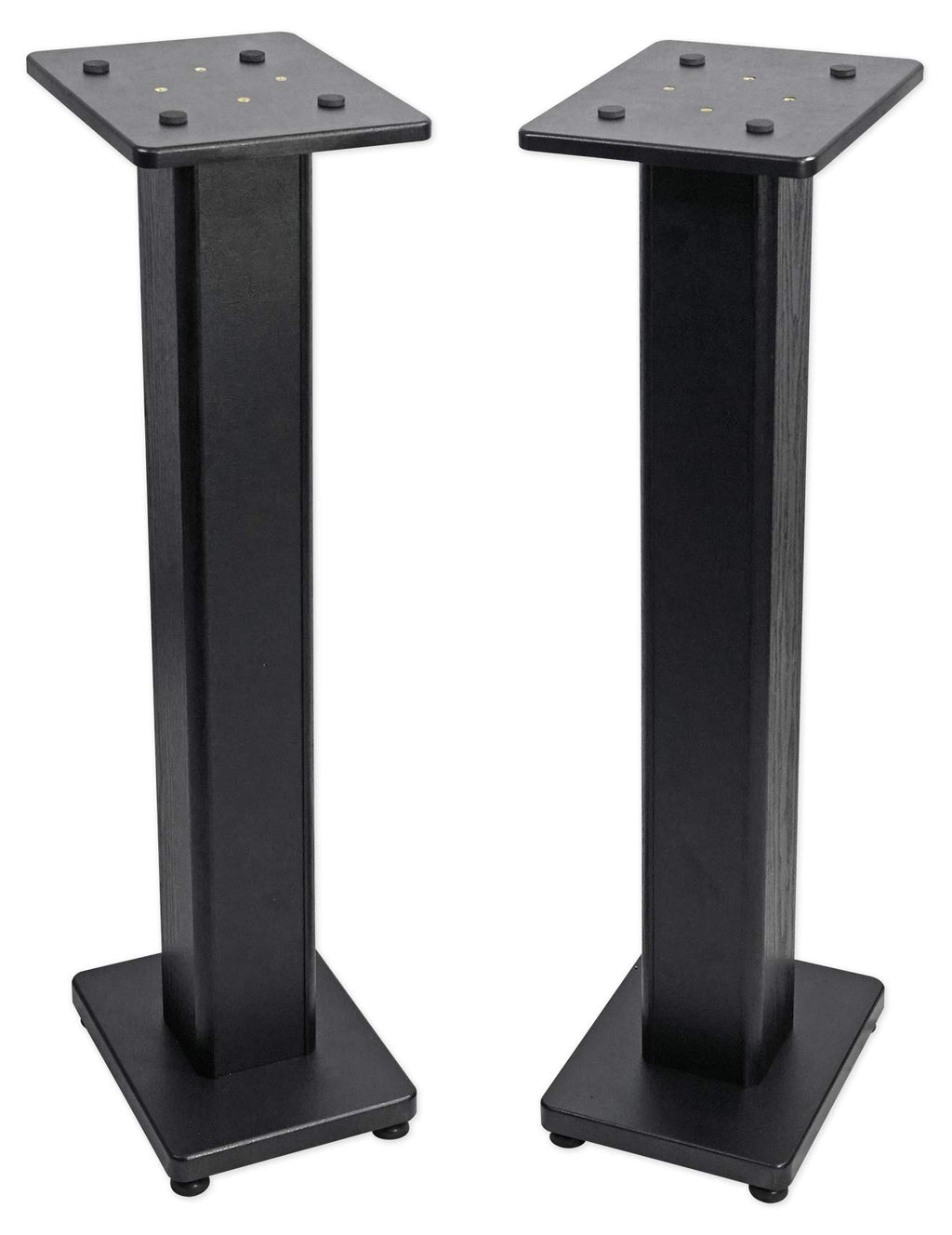 Rockville Pair RHTSB 36 Inch Bookshelf Speaker Stands, High-Performance Wood, Cable Management, Dual Platform Sizes, for Home Theater and Studio Monitors