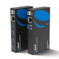 OREI USB 3.2 Over Ethernet HDbaseT Cat6 Extender LAN Upto 330 Feet - Extends 4 Ports USB-A Signal Over LAN Ethernet - Power Over Cable for Long Distance Extension Supports All Operating System