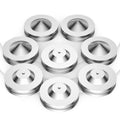 Audiocrast 4X HiFi Speaker Spikes, Isolation Stand Feet Pad, Stainless Steel Shock Absorber Vibration Dampener with Non-Slip Mats for Audio Speaker Subwoofer CD DVD Amplifier Turntable DAC