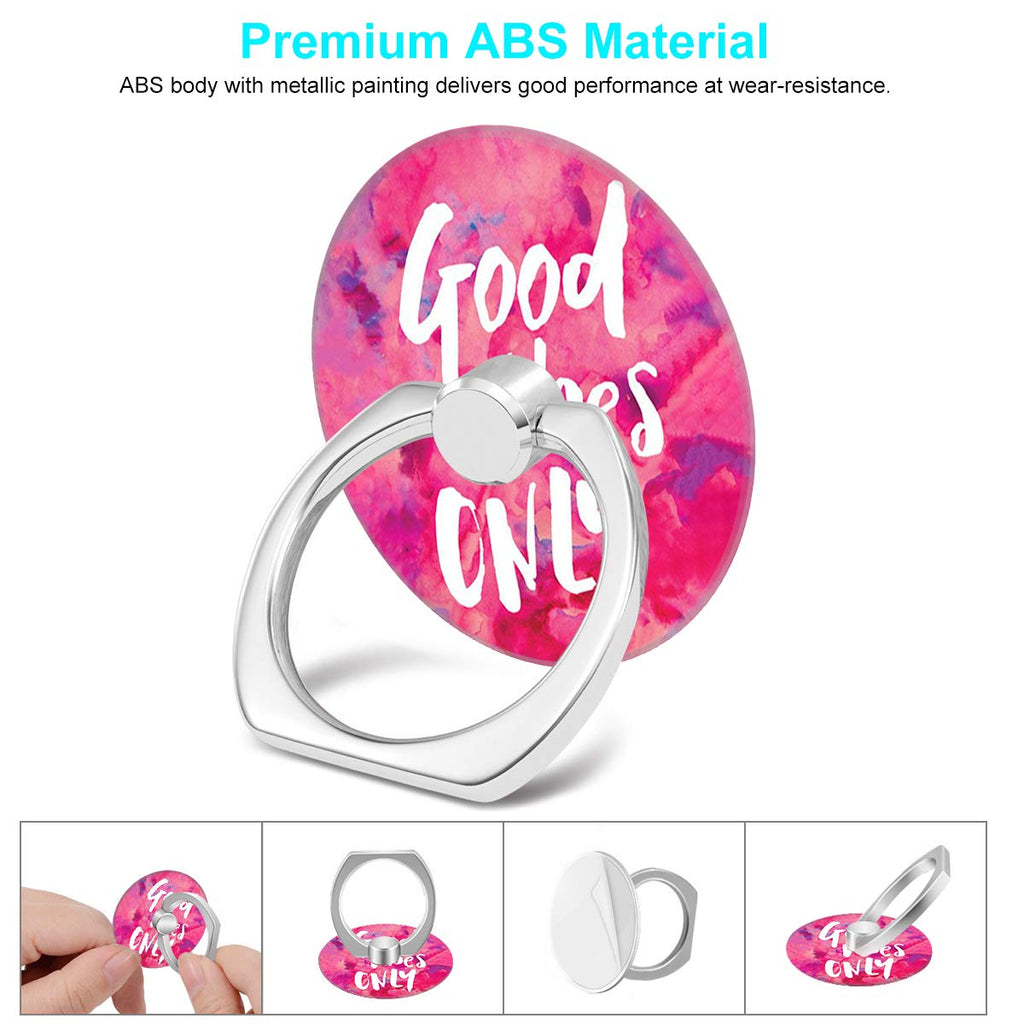Bonoma Phone Ring Holder, 3 Pack Good Vibes Only