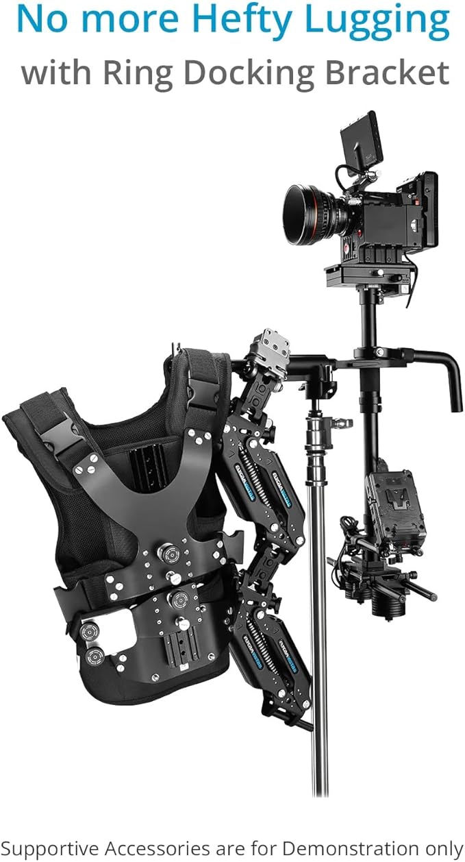 Proaim Ring Docking Bracket for Handheld Camera Stabilizers, Arm & Vest. Payload Capacity up to 25kg / 55.11lb. (ST-RGDB-01)