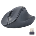 ELECOM Wireless Ergonomic Shape Mouse, 2.4GHz with Mini USB Receiver, Silent Click, Right Hand 2000DPI, 5 Buttons, Optocal Sensor, Compatible with PC, Mac, Laptop, EX-G, Lsize Black (M-XGL30DBSKBK)