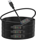 LDKCOK Active USB 3.0 Extension Cable 100ft– Male to Female Extender Cord, USB Extension Cable for USB Flash Drive, Card Reader, Hard Drive, Keyboard, PlayStation, Xbox, VR, Printer, Camera, Laptop