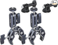 SMALLRIG Camera Mount Clamp 2-Pack, Ballhead Magic Arm with Adapter for GoPro, Camera Monitor Mount, Super Clamp for DSLR/Stabilizer - 5529