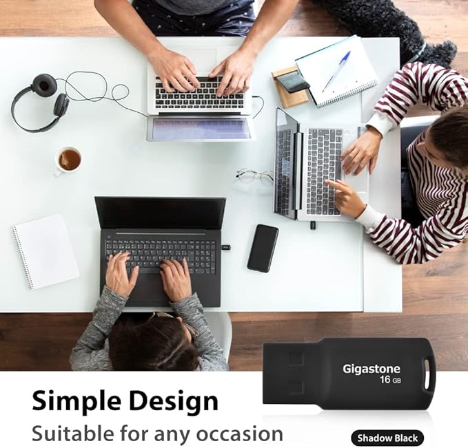 GIGASTONE V70 16GB USB 2.0 Flash Drive Thumb Drive Memory Stick Pen Drive Capless Design Pen Drive