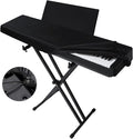 Elastic Lock Music Keyboard Dust Protector Cover - Water Proof, Stretchy, Full for Digital Pianos, Full Cover Elastic Lock Music Protector Case (88 Keys, Black)