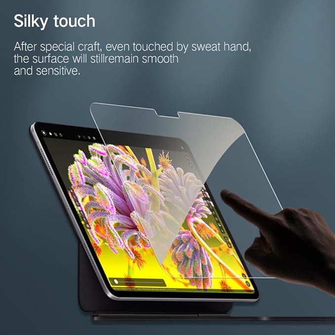 PERFECTSIGHT Anti Blue Light Screen Protector Compatible with iPad Pro 11 Inch 2024 6th Gen, [Medical-Grade HD Clear Eye Protection] Blue Light Blocking Filter 6 Radiations Tempered Glass
