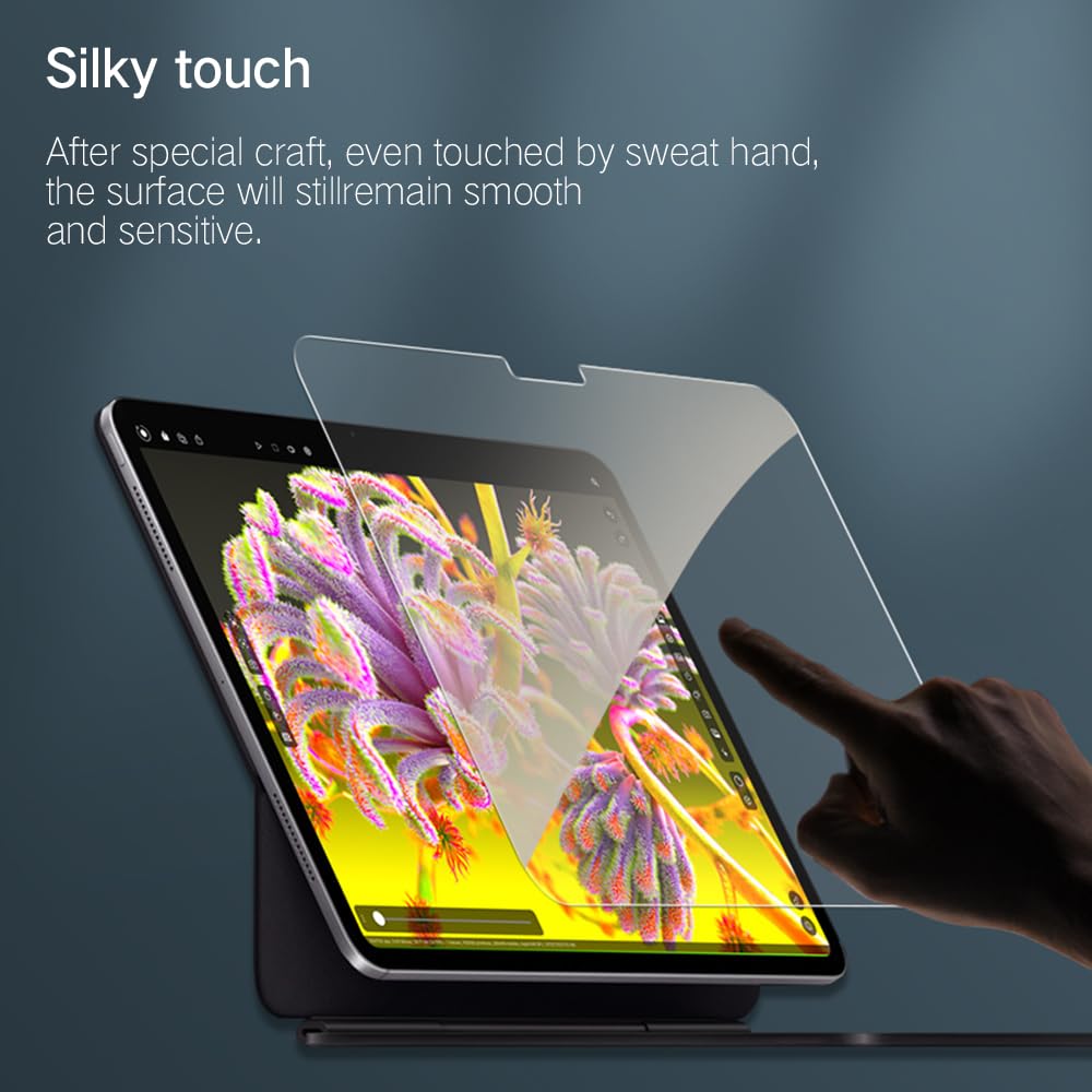 PERFECTSIGHT Anti Blue Light Screen Protector Compatible with iPad Air 11 Inch M3/M2 (7th/6th Generation, 2025/2024), Eye Protection Blue Light Filter, Anti Fingerprint Tempered Glass, 1 Pack