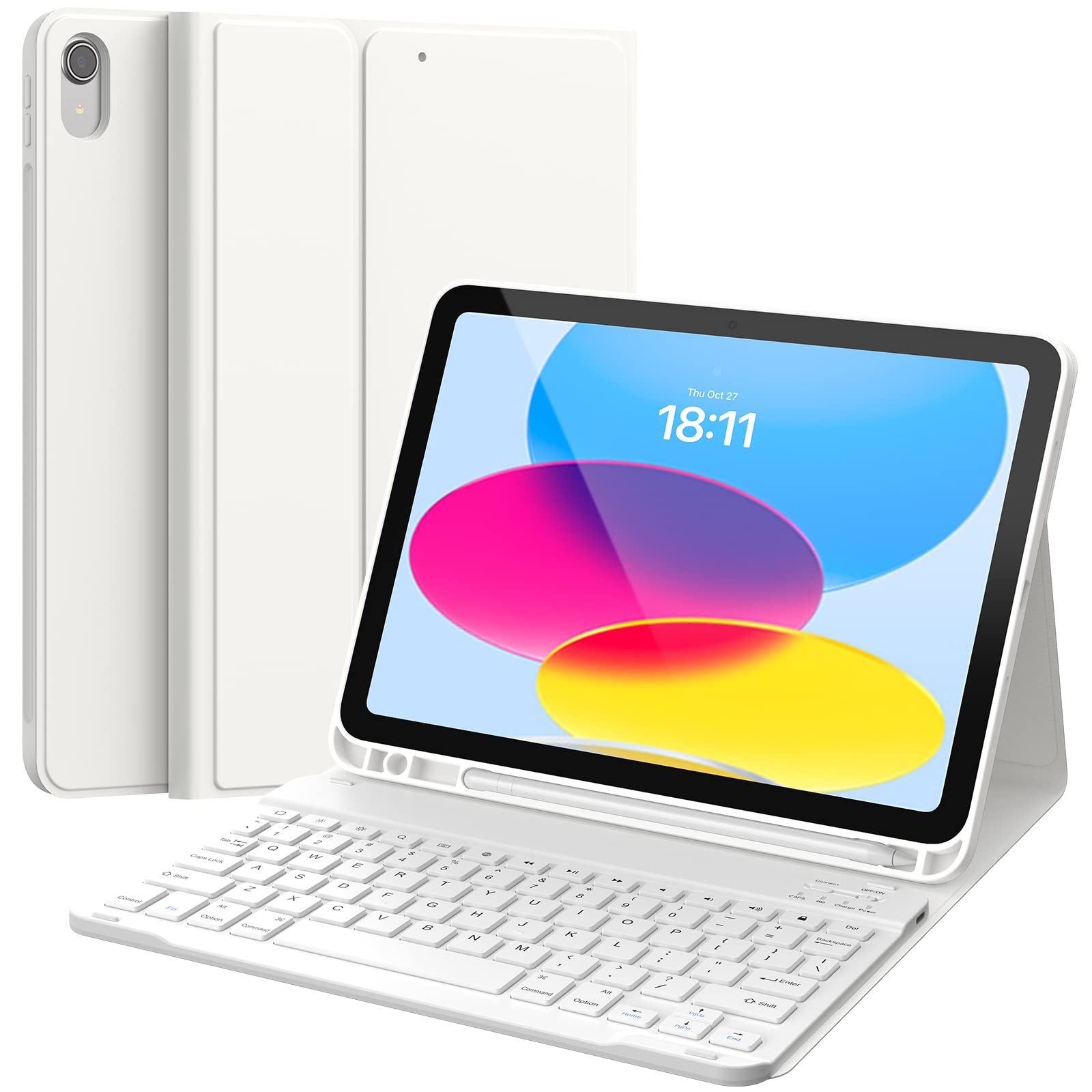 CHESONA Compatible for iPad 11th(A16)/10th Generation Case with Keyboard