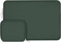 MOSISO Laptop Case 13 inch, 13 inch Laptop Sleeve Bag Compatible with MacBook Air 13 M4 M3 M2 M1 2025-2018 / Pro 13 M2 M1 2025-2016, Neoprene Computer Sleeve Bag with Small Case, Midnight Green