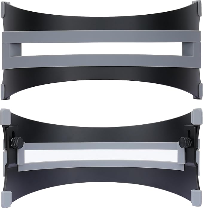 Adjustable Vertical Laptop Stand - 6061 Aluminum, CNC Precision, Anodized Finish, Fits All Laptops Including 17-inch, Ventilated Design, Anti-Slip Silicone Pads, ARC Shaped Stands