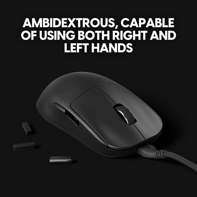 Pulsar Gaming Gears X2A Wired Gaming Mouse, Ultra Lightweight, Optical Switch, 26000 DPI, Motion Sync, PAW3395 Sensor (Medium, Wired, Black)